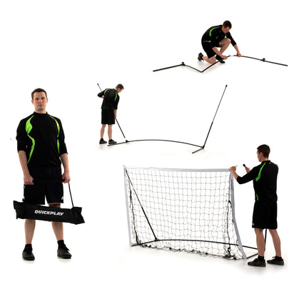 KICKSTER Portable Football Goal 2.4m x 1.5m - QUICKPLAY EU