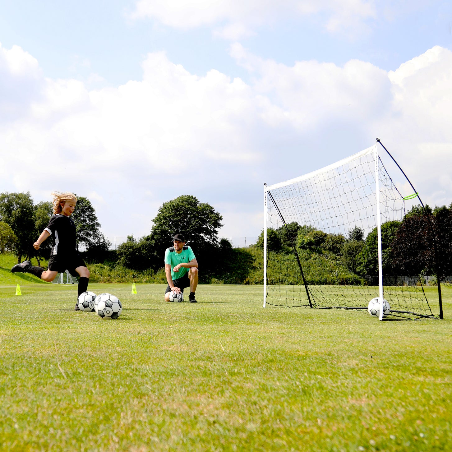 But de football transportable KICKSTER 150 x 100 cm