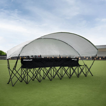 Banc de touche pliable couvert PRO Bench Shelter 6 places