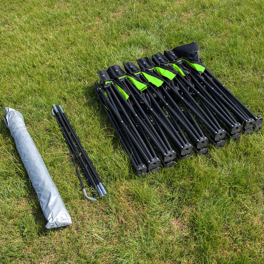 Banc de touche pliable couvert PRO Bench Shelter 6 places