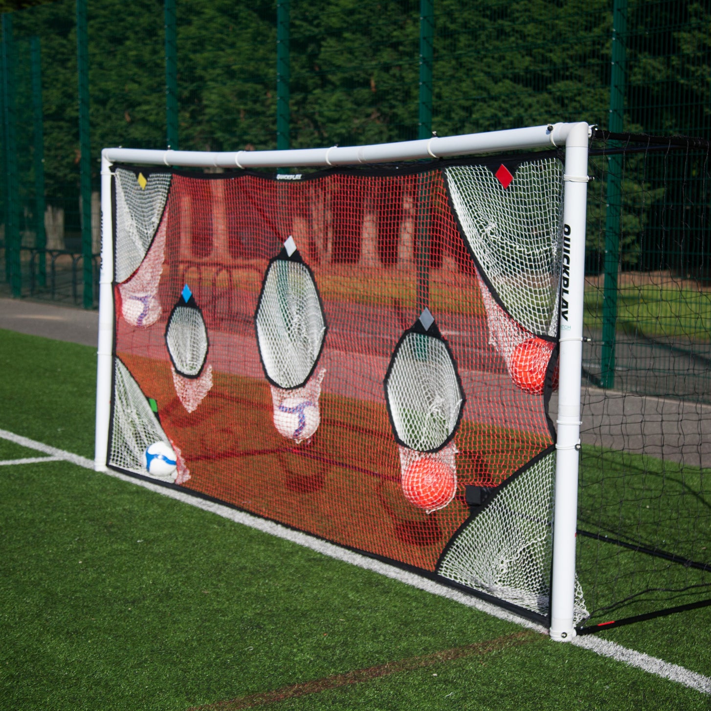 Filet cible TARGET 370 x 180 cm pour buts de football (but non inclus)