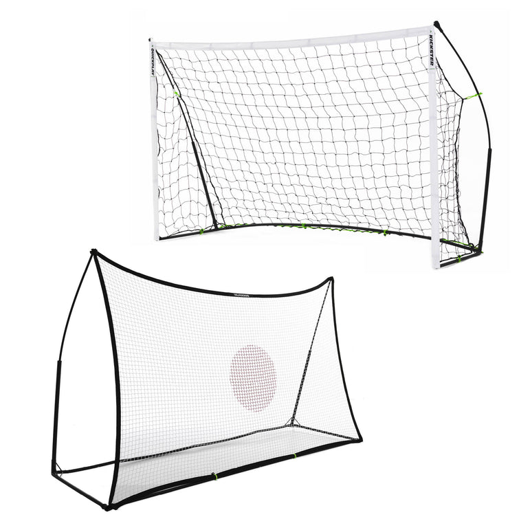 <tc>KICKSTER</tc> 2 in 1 Fußballtor/Fußball-Rebounder 240 x 150 cm