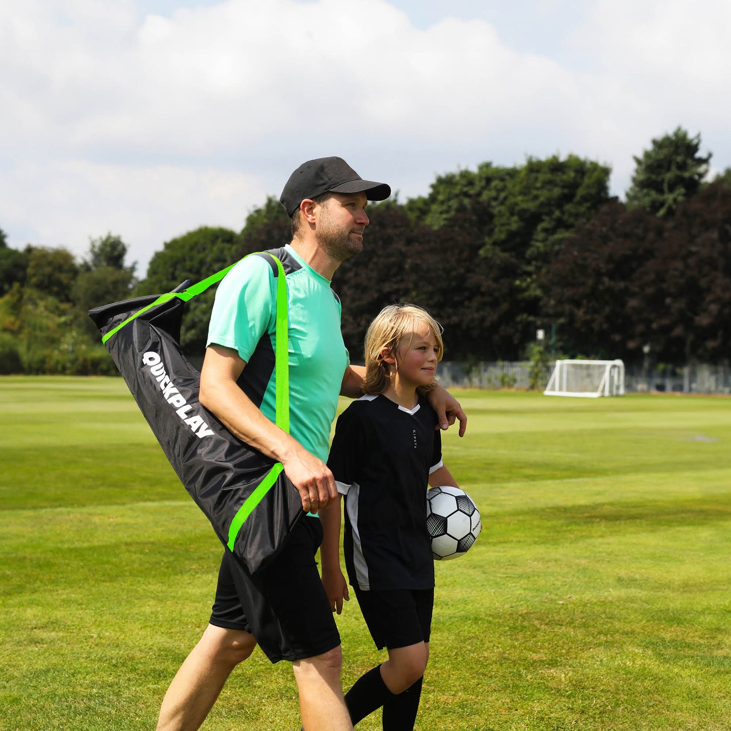 But et rebondisseur de football 2 en 1 KICKSTER 240 x 150 cm