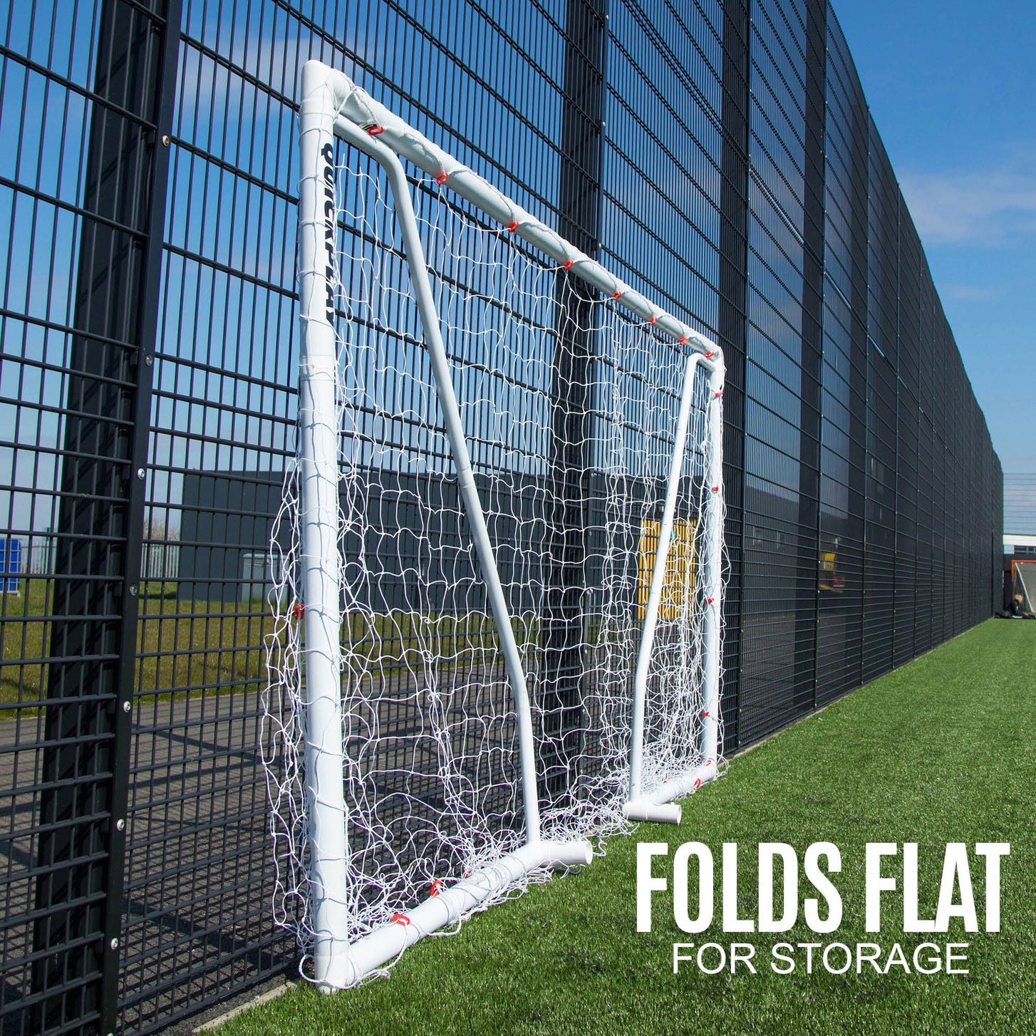 But de football pliable Q-FOLD Match 370 x 180 cm