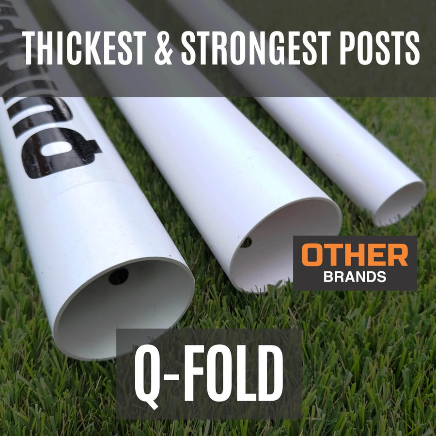 But de football pliable Q-FOLD Match 370 x 180 cm