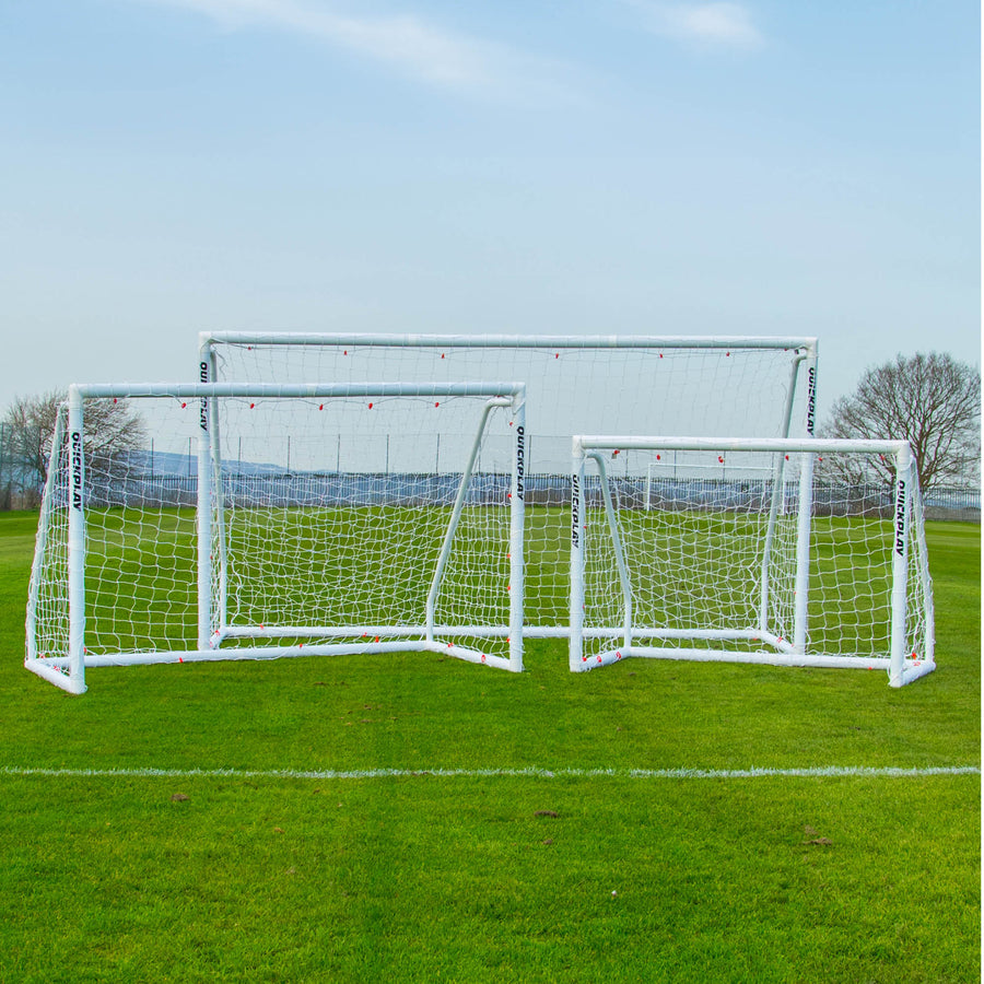 But de football pliable Q-FOLD Match 370 x 180 cm