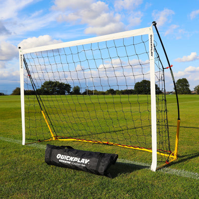 KICKSTER But de football portable 180 x 120 cm (Jaune)