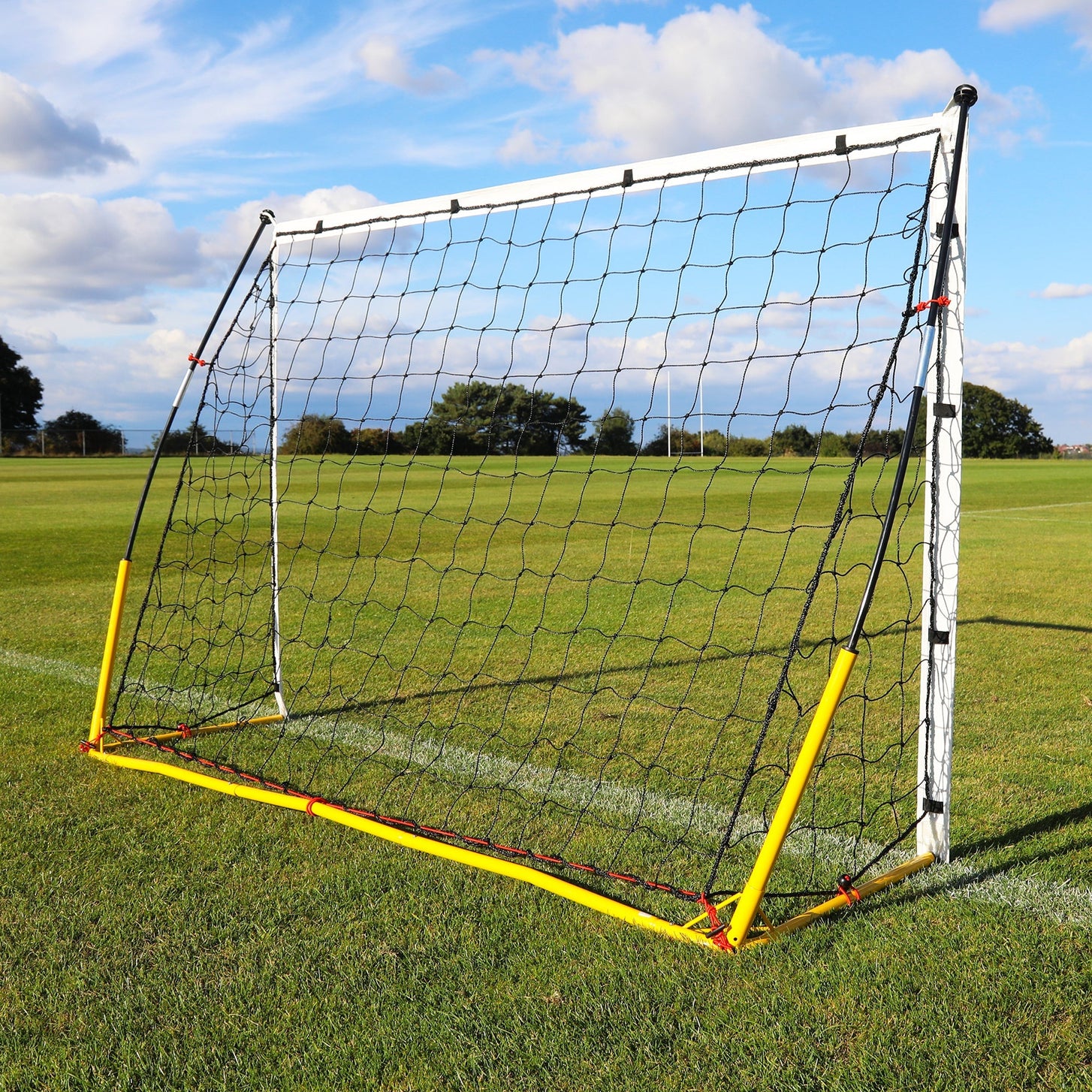 But de football transportable KICKSTER 240 x 150 cm (jaune)